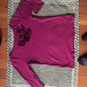 Loft 3/4 length sleeve cotton top